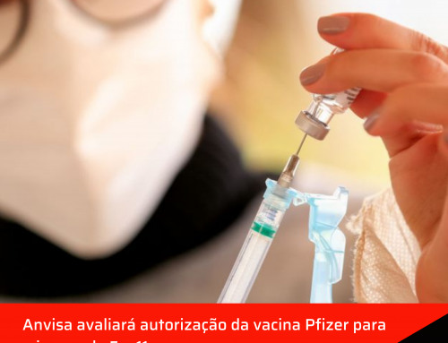 Anvisa avaliará autorização da vacina Pfizer para crianças de 5 a 11 anos.