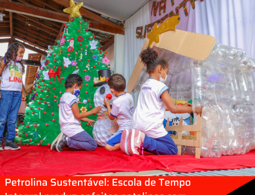 Petrolina Sustentável: Escola de Tempo Integral produz enfeites natalinos com materiais recicláveis.