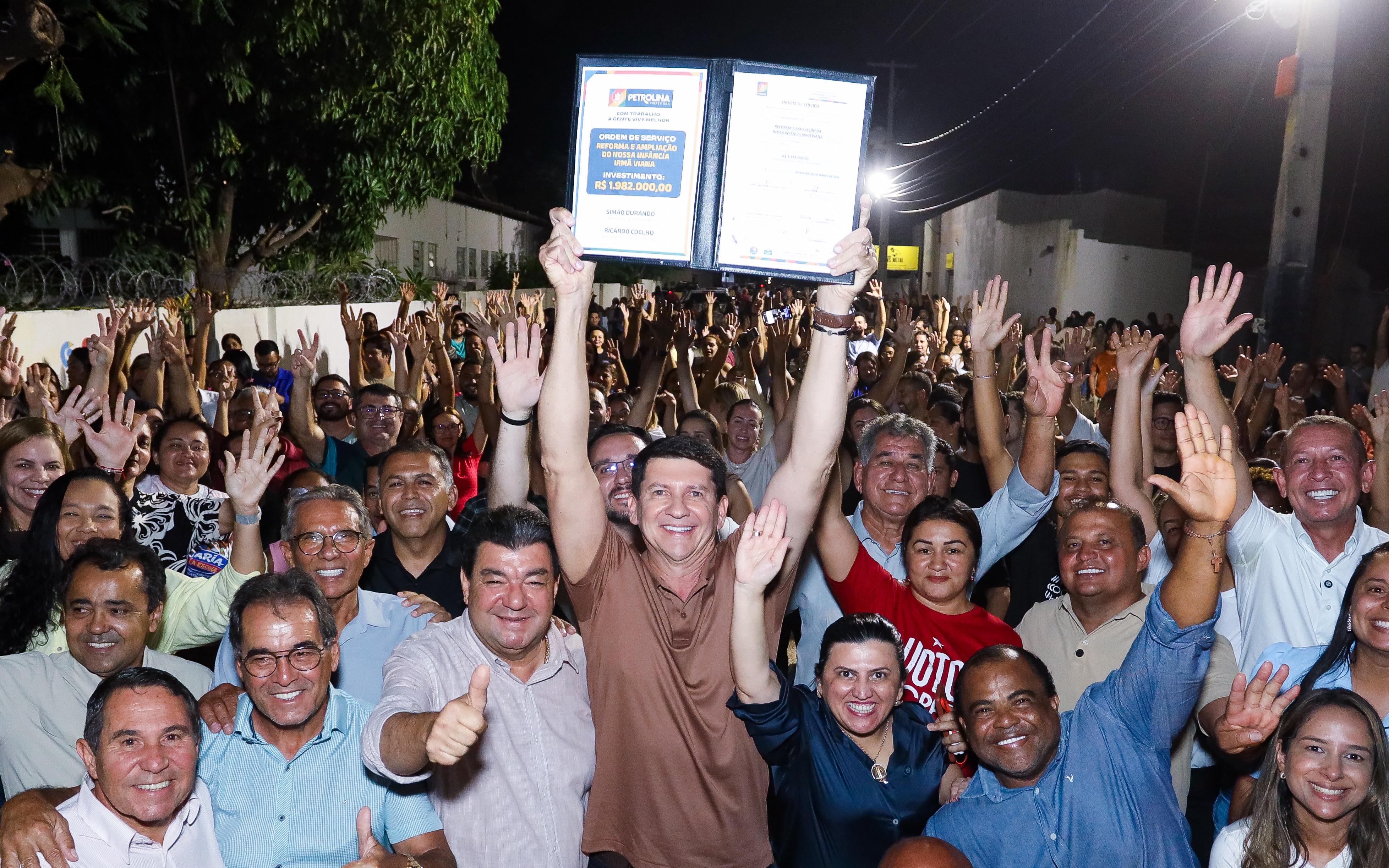Prefeito Simão Durando assina ordem de serviço para reforma e ampliação de creche no Alto do Cocar